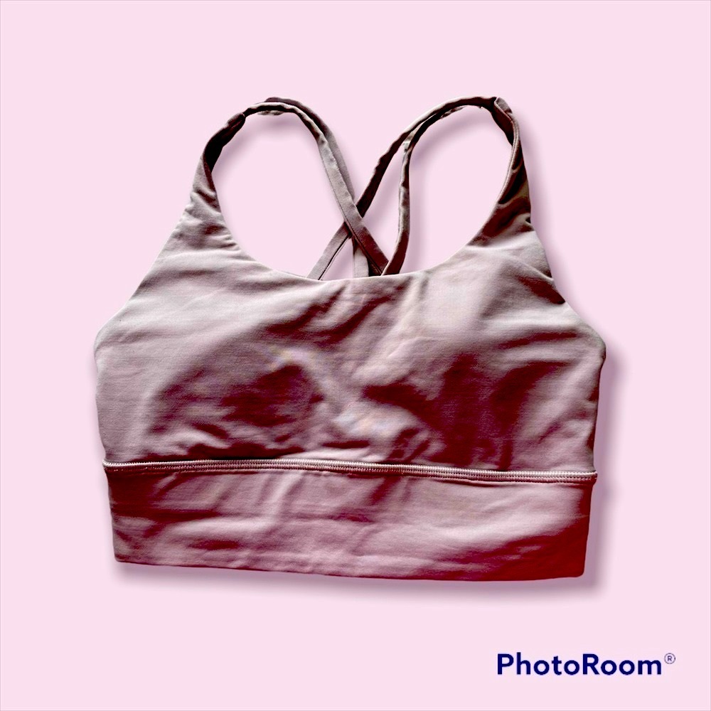 Lululemon Energy Bra - color: Vintage Mauve